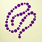 Purple Circle Garland