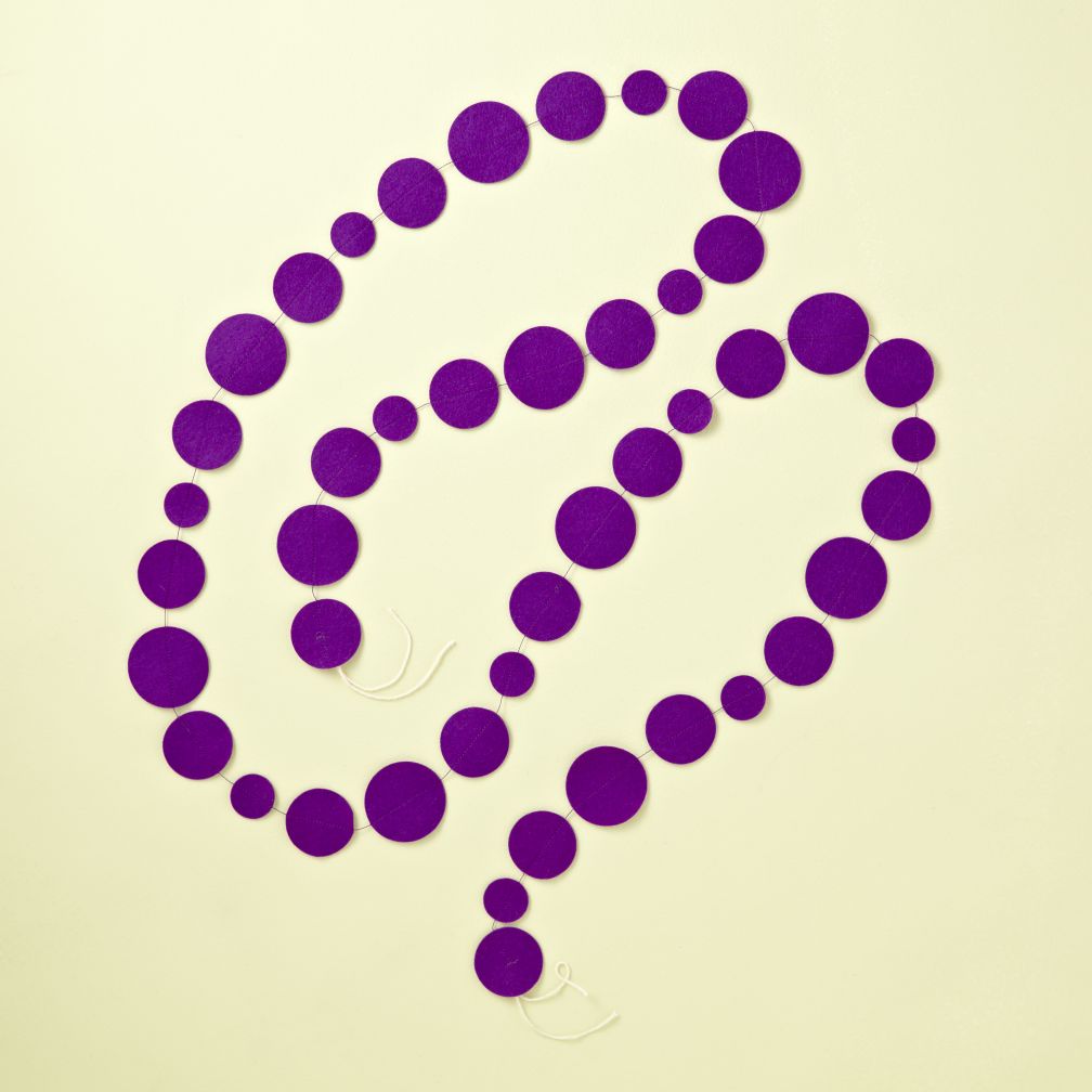 This Garland is Shaping Up (Purple Circle)