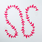 Hot Pink Triangle Garland