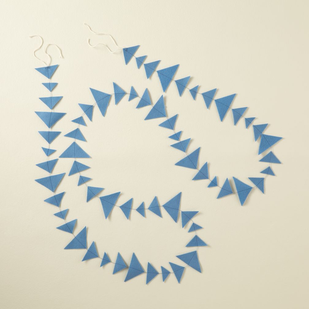 This Garland is Shaping Up (Lt. Blue Triangle)