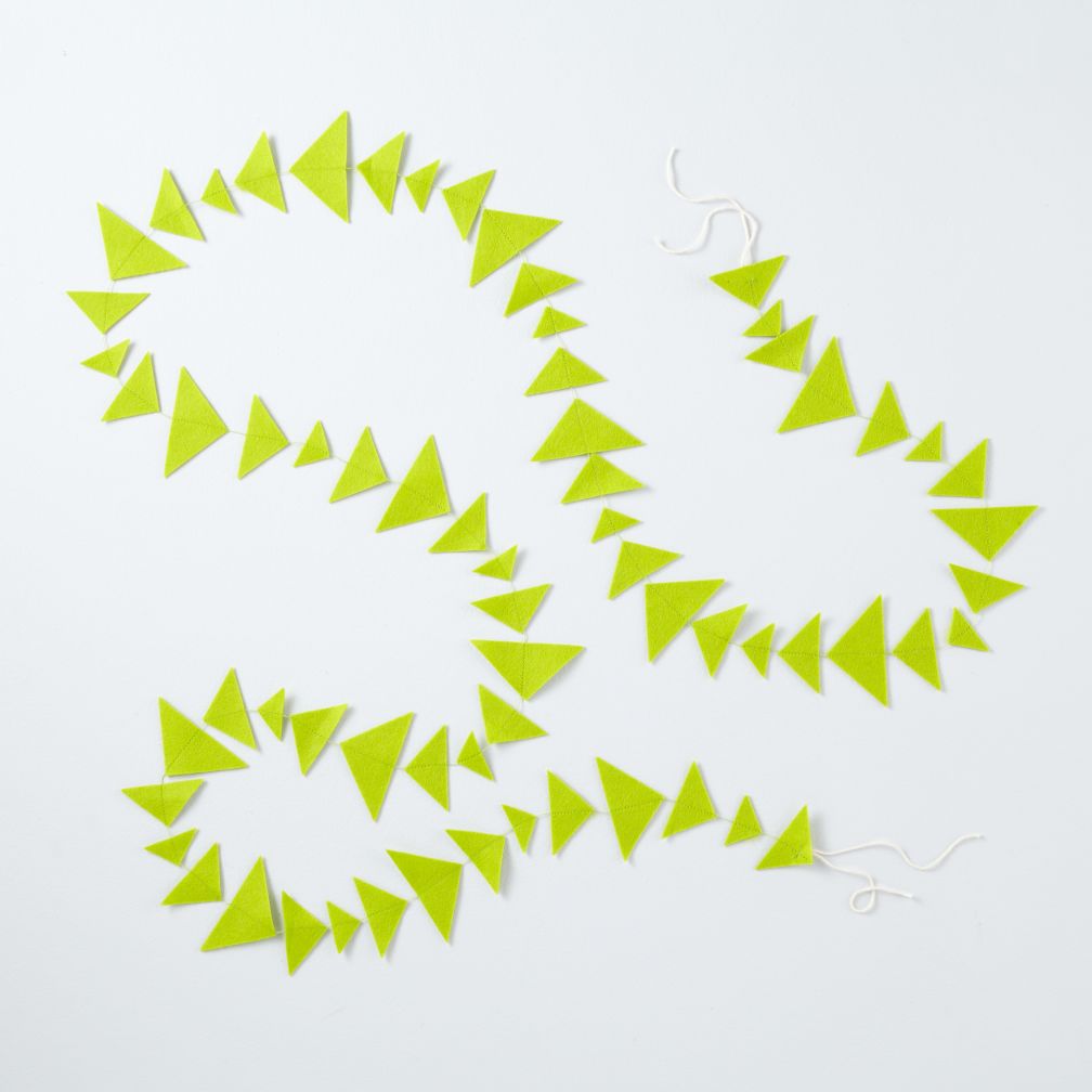This Garland is Shaping Up (Lime Triangle)