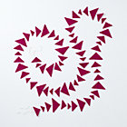 Magenta Triangle Garland
