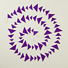 Purple Triangle Garland