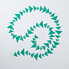 Teal Triangle Garland
