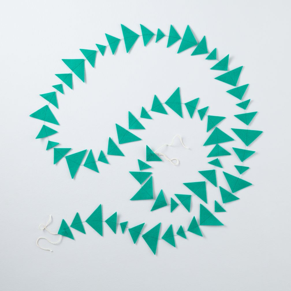 This Garland is Shaping Up (Teal Triangle)