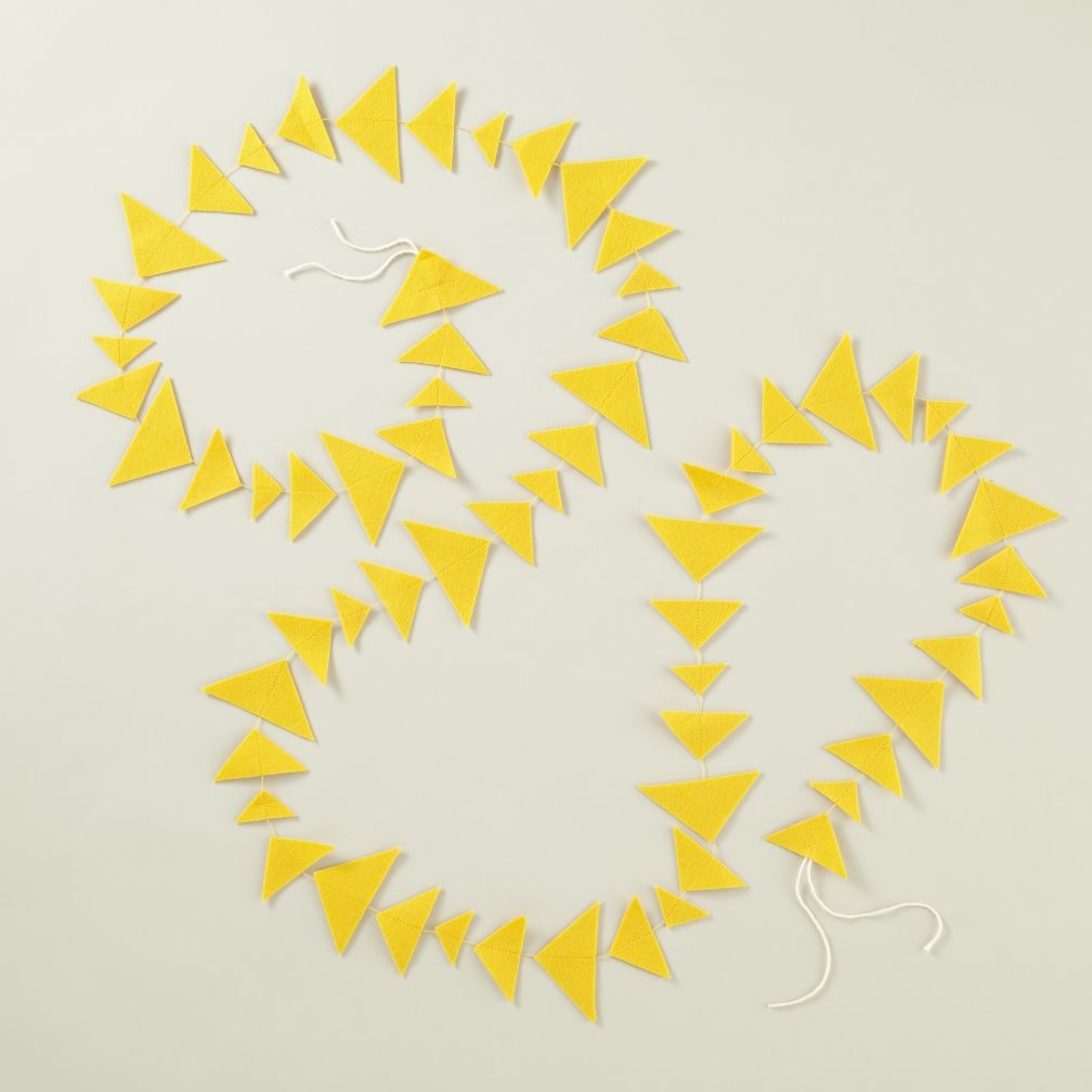 This Garland is Shaping Up (Yellow Triangle)