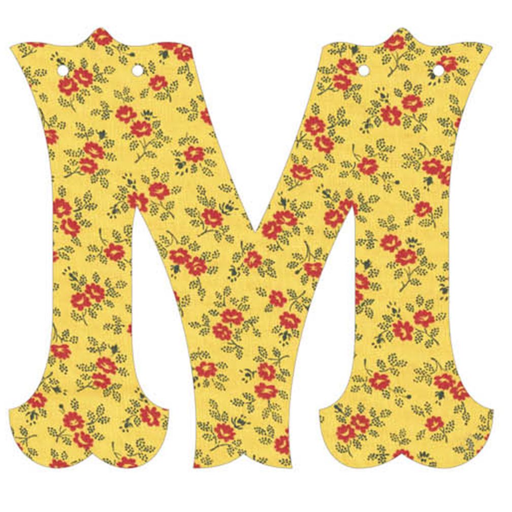 M Fancy Font Wallpaper Letter