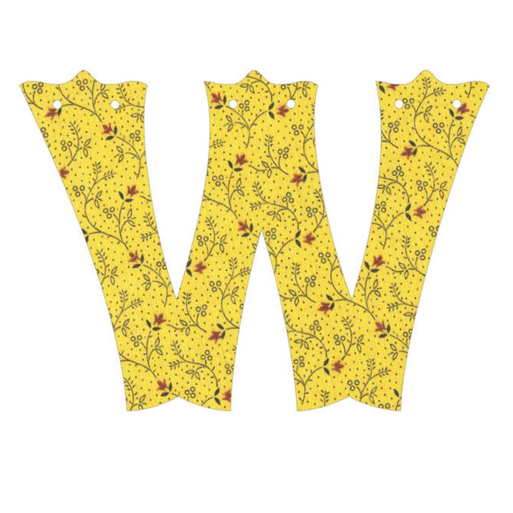 W Fancy Font Wallpaper Letter