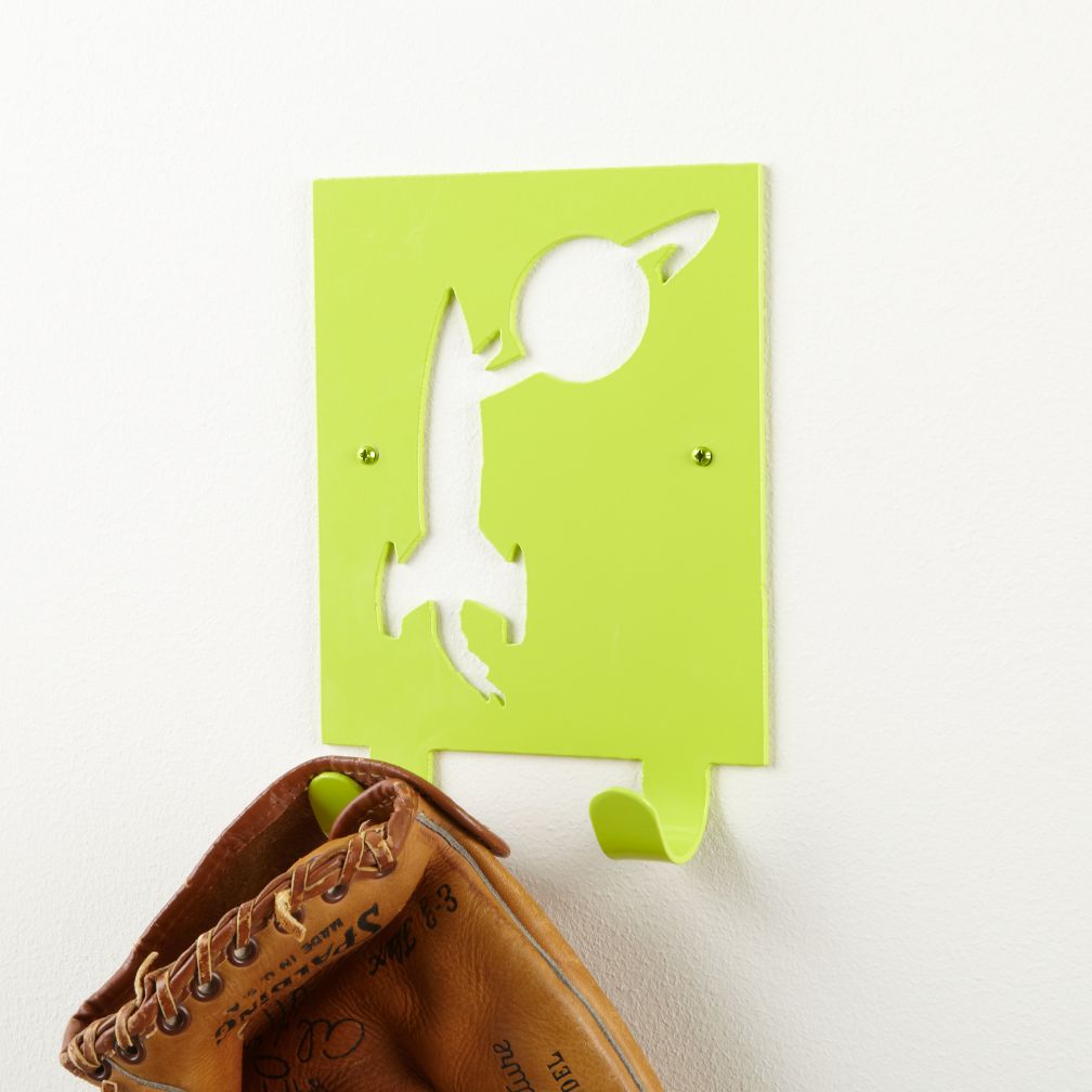 Waste No Space Wall Hook (Green)