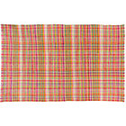 4 x 6' Pink Hot Spot Woven Rug