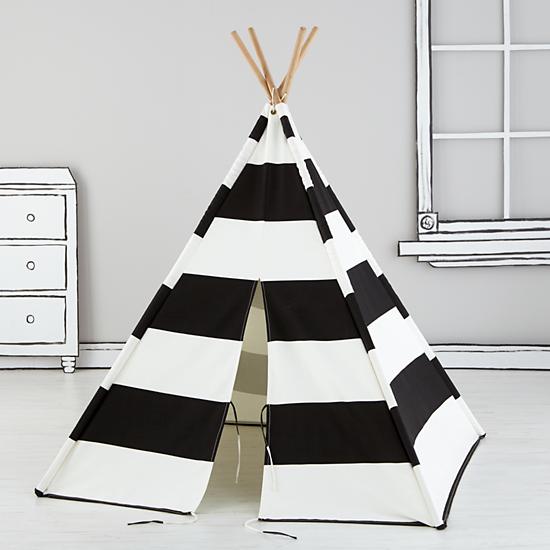 A Teepee to Call Your Own (Black Stripe)