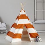 A Teepee to Call Your Own (Orange Stripe)