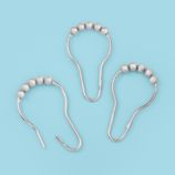 Chrome Shower Curtain Ring Set