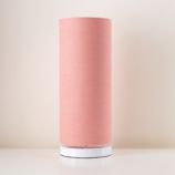 White Pop Up Lamp Base and Pink Shade