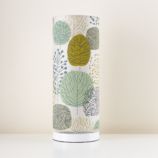 White Pop Up Lamp Base and Trees Shade