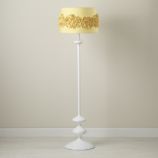 Ruffled and Ready Floor Shade (Yellow)