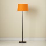 Orange Floor Shade and Graphite Base