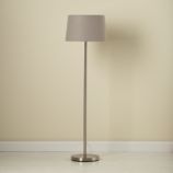 Grey Floor Shade (Shown with Nickel Base)