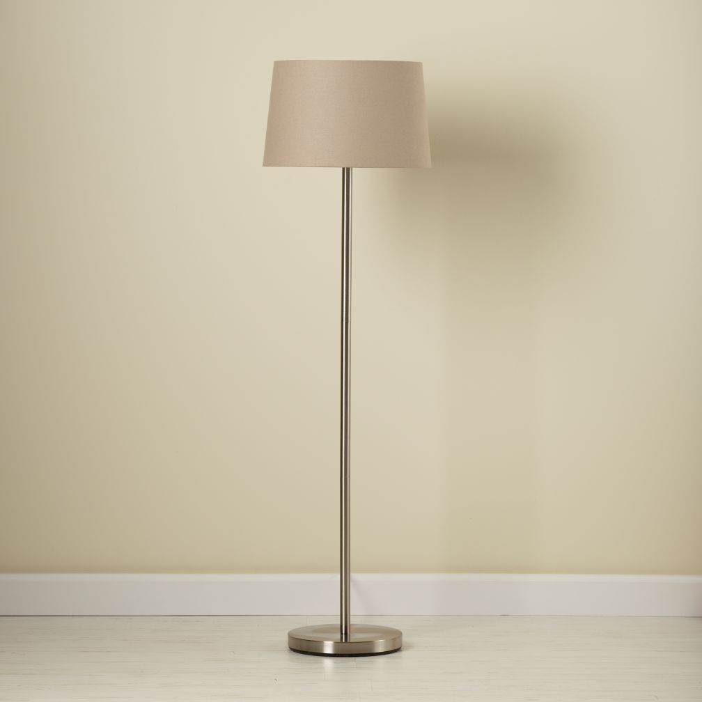 Khaki Floor Shade and Nickel Base