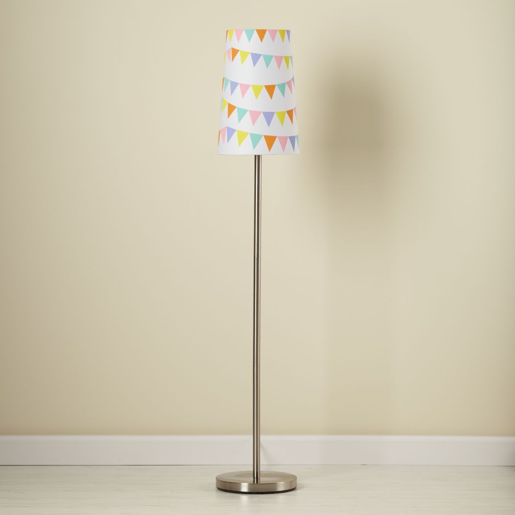 Pennant Floor Shade (Shown with Nickel Base)