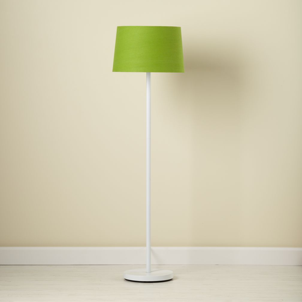 Green Floor Shade and White Base