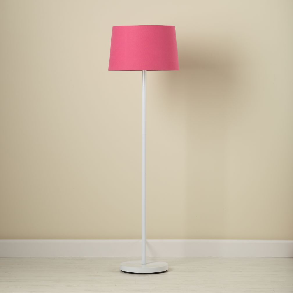 Hot Pink Floor Shade and White Base