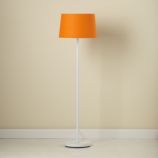 Orange Floor Shade and White Base