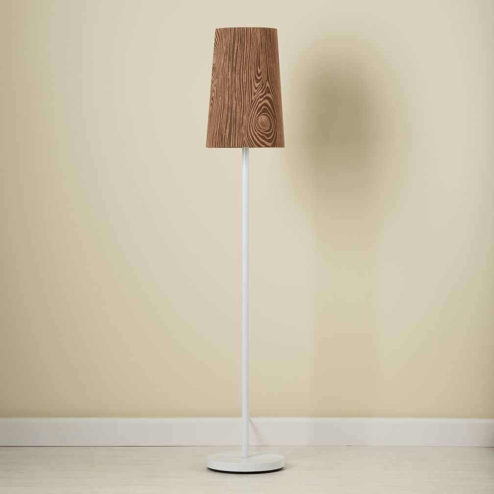 Woodgrain Floor Shade (Shown with White Base)