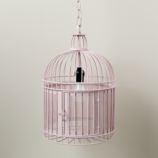 Like a Bird in a Cage Pendant Lamp (Pink)