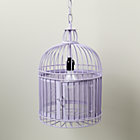 Purple Like a Bird in a Cage Pendant Lamp