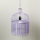 Like a Bird in a Cage Pendant Lamp (Purple)