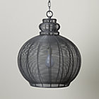 Grey High Wire Pendant Lamp