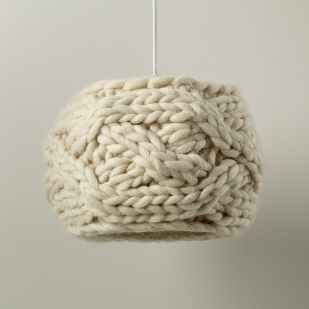 Cardigan Pendant Lampshade (Cream)