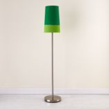 Lighten Up Green Floor Shade (Shown with Nickel Floor Base)