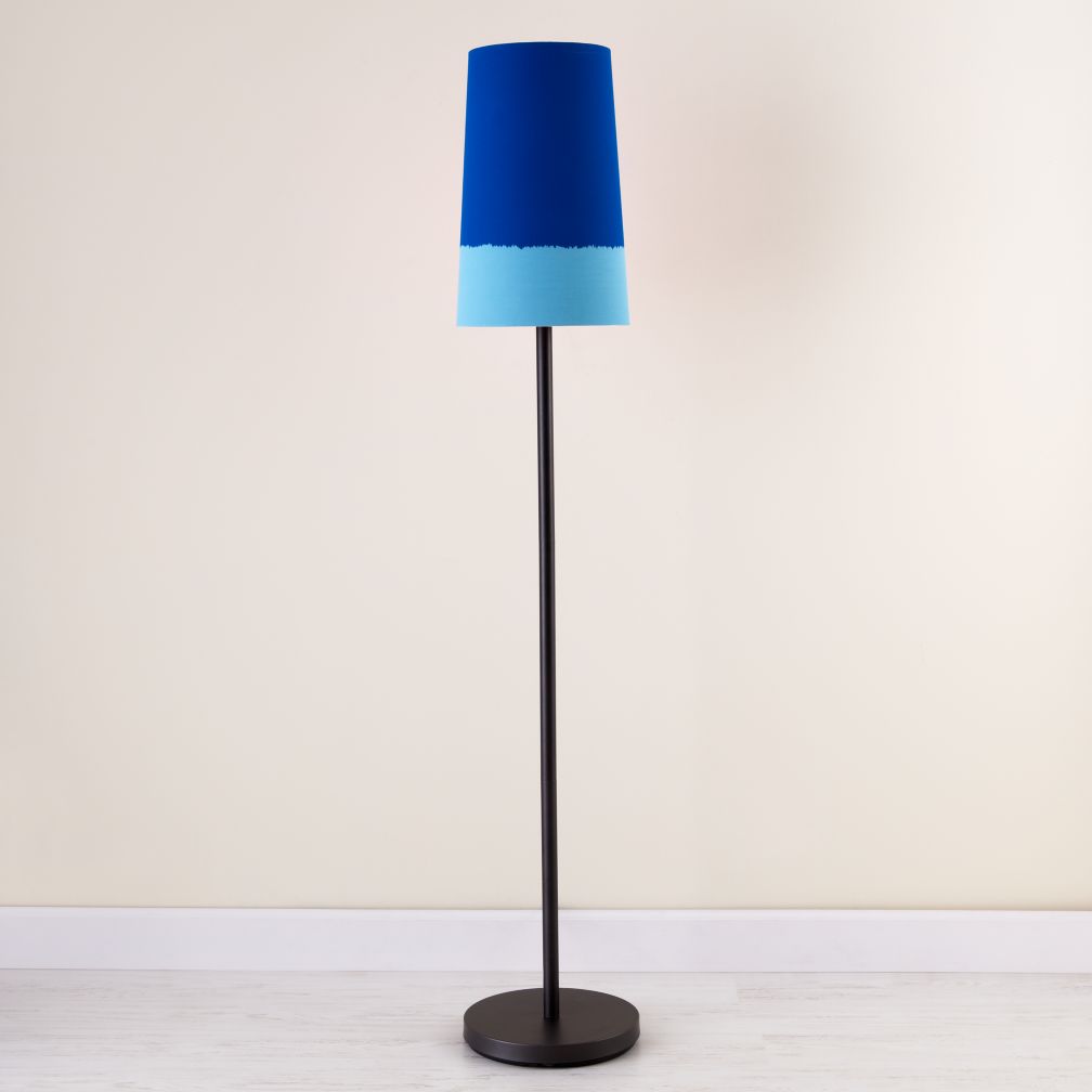 Lighten Up Blue Floor Shade (Shown with Graphite Base)