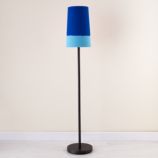 Lighten Up Blue Floor Shade (Shown with Graphite Base)