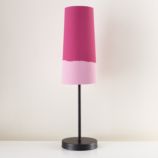 Lighten Up Pink Table Shade (Shown with Graphite Base)