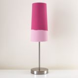 Lighten Up Pink Table Shade (Shown with Nickel Base)