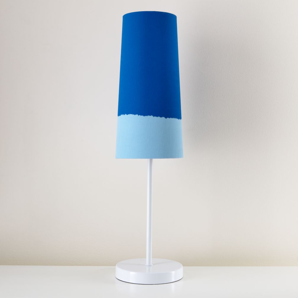 Lighten Up Blue Table Shade (Shown with White Base)