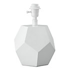 White Between a Rock Lamp Base
