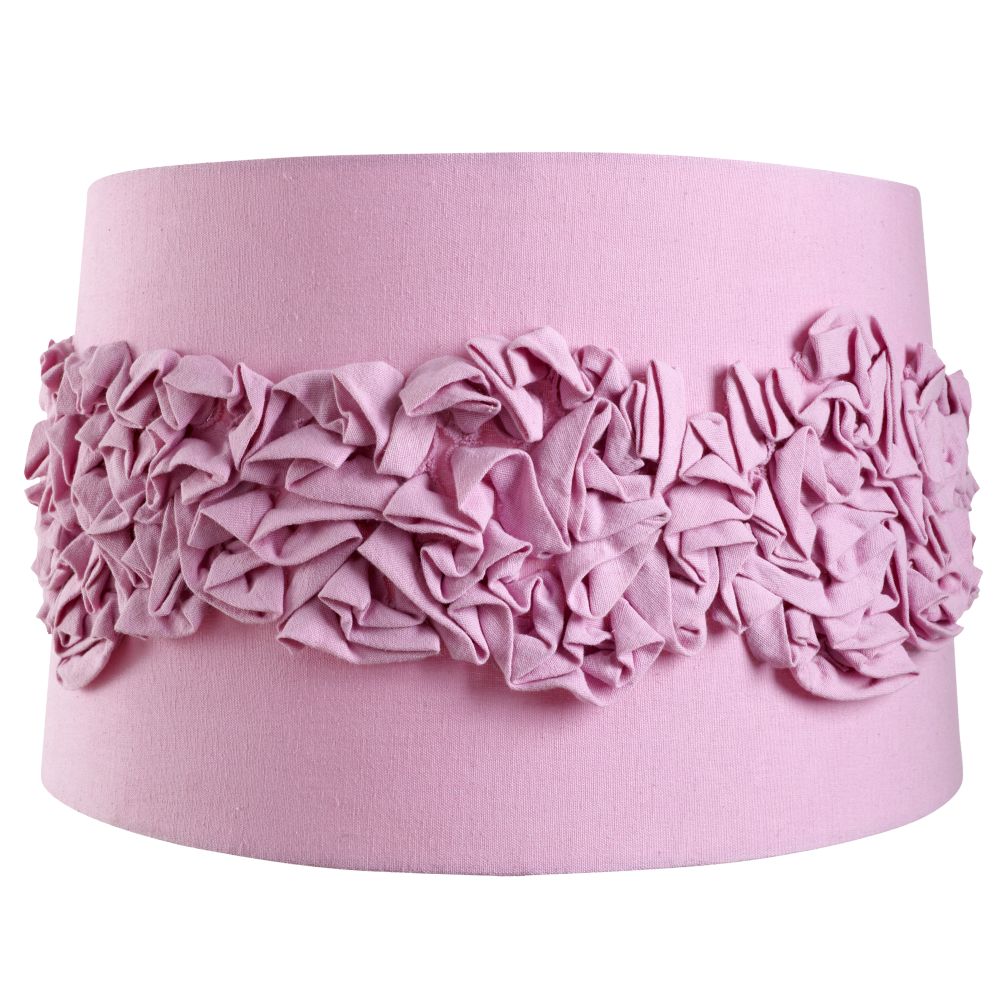 Purple Ruffled Floor Shade