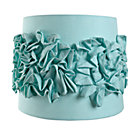 Aqua Ruffled Table Shade