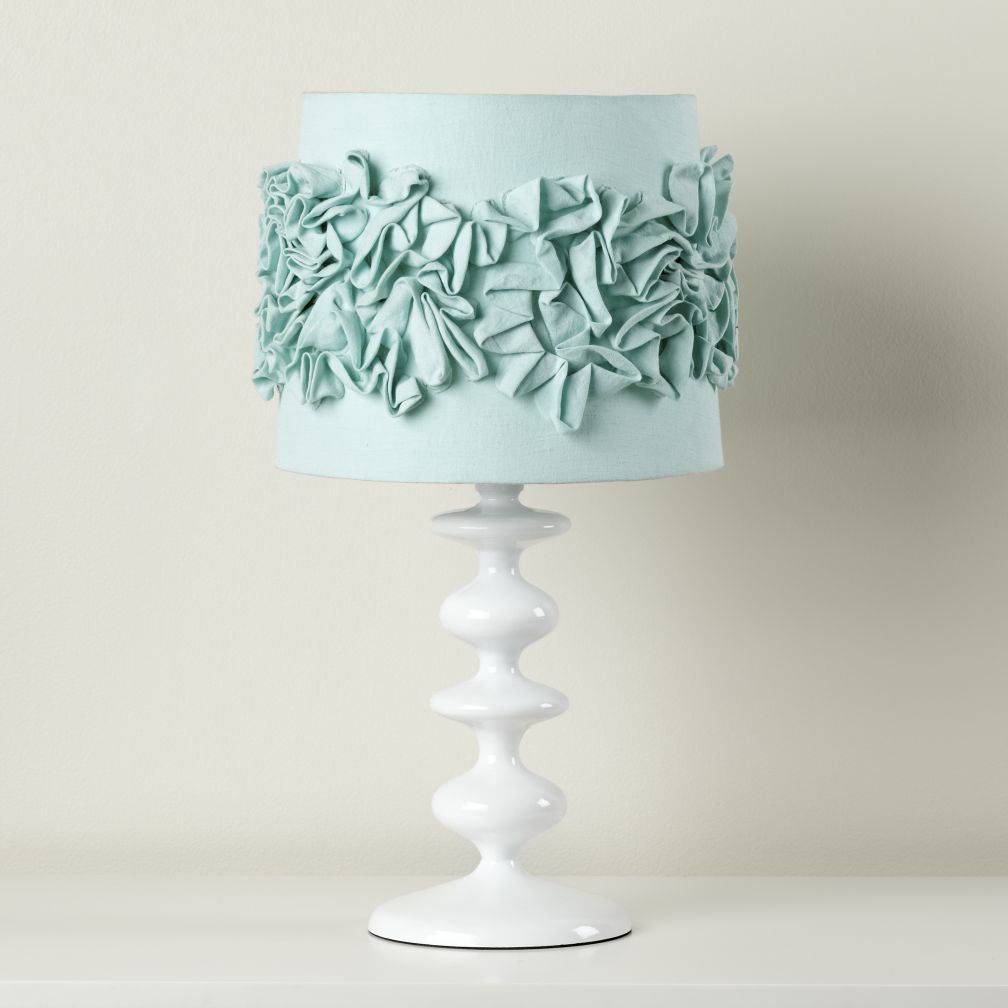 Ruffled and Ready Table Shade (Aqua)