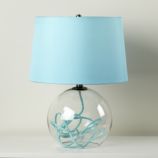 Crystal Ball Table Lamp (Aqua)