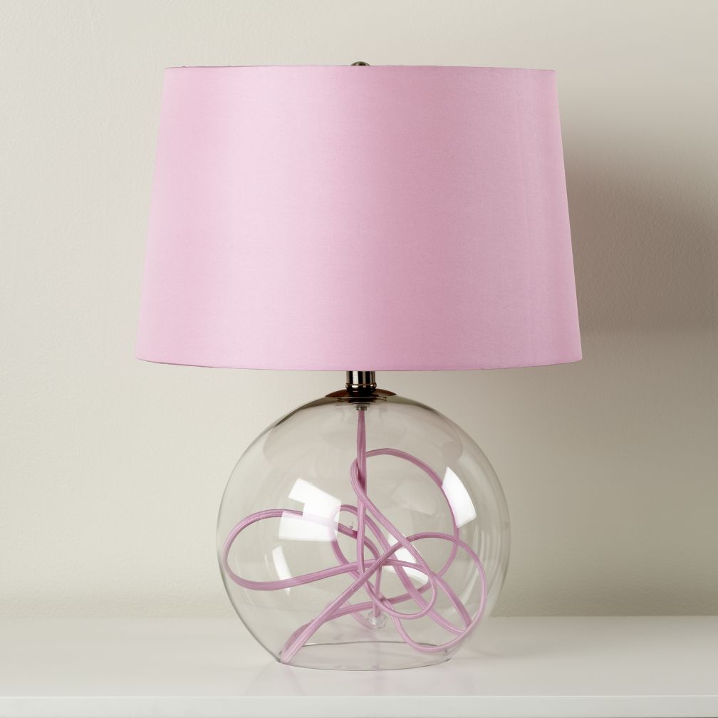 Crystal Ball Table Lamp (Pink)