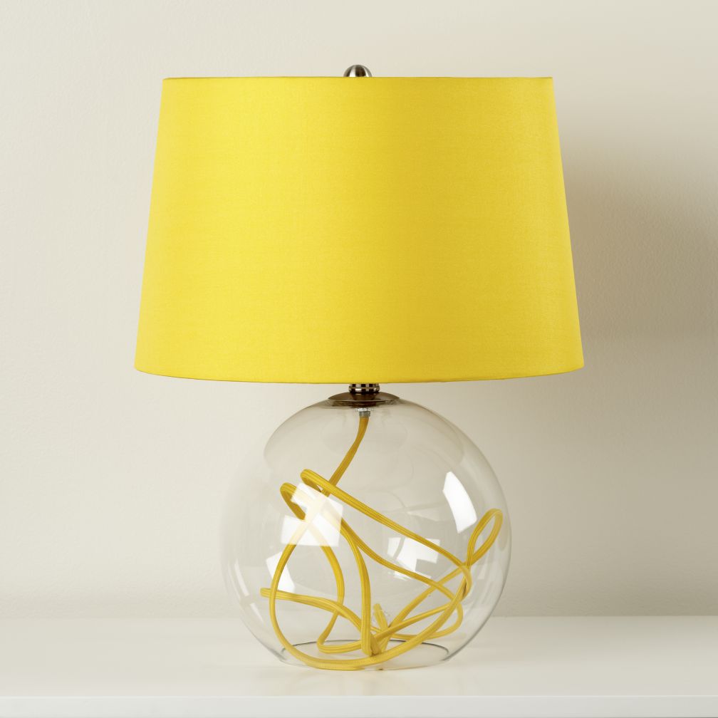 Crystal Ball Table Lamp (Yellow)