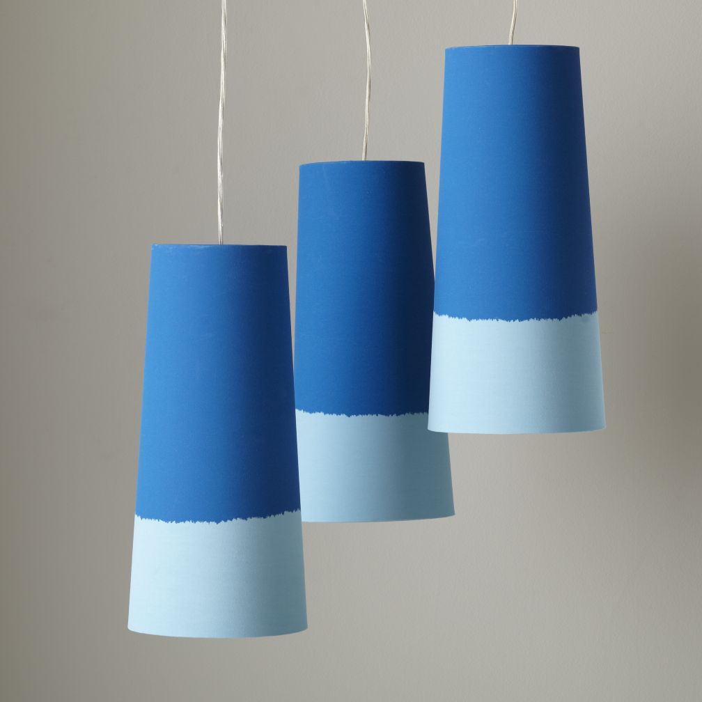 Set of 3 Lighten Up Blue Pendants (Blue)