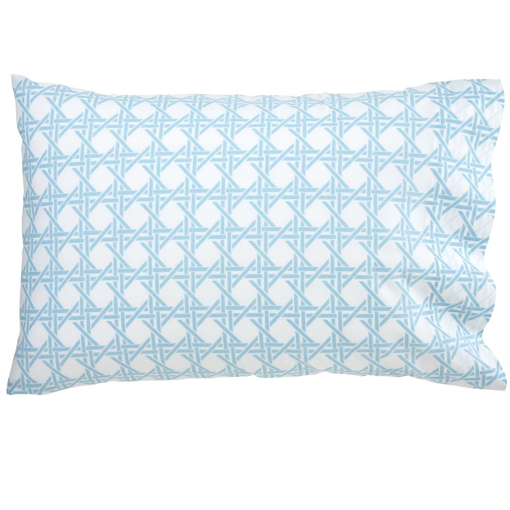 Blue Lattice Pillowcase