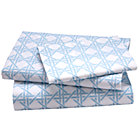 Twin Blue Lattice Sheet Set(includes 1 fitted sheet, 1 flat sheet and 1 case)