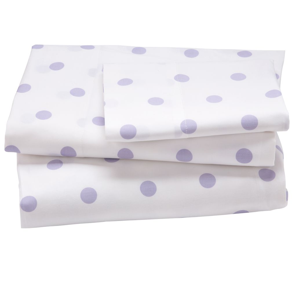 Lavender Pastel Dots Sheet Set (Twin)